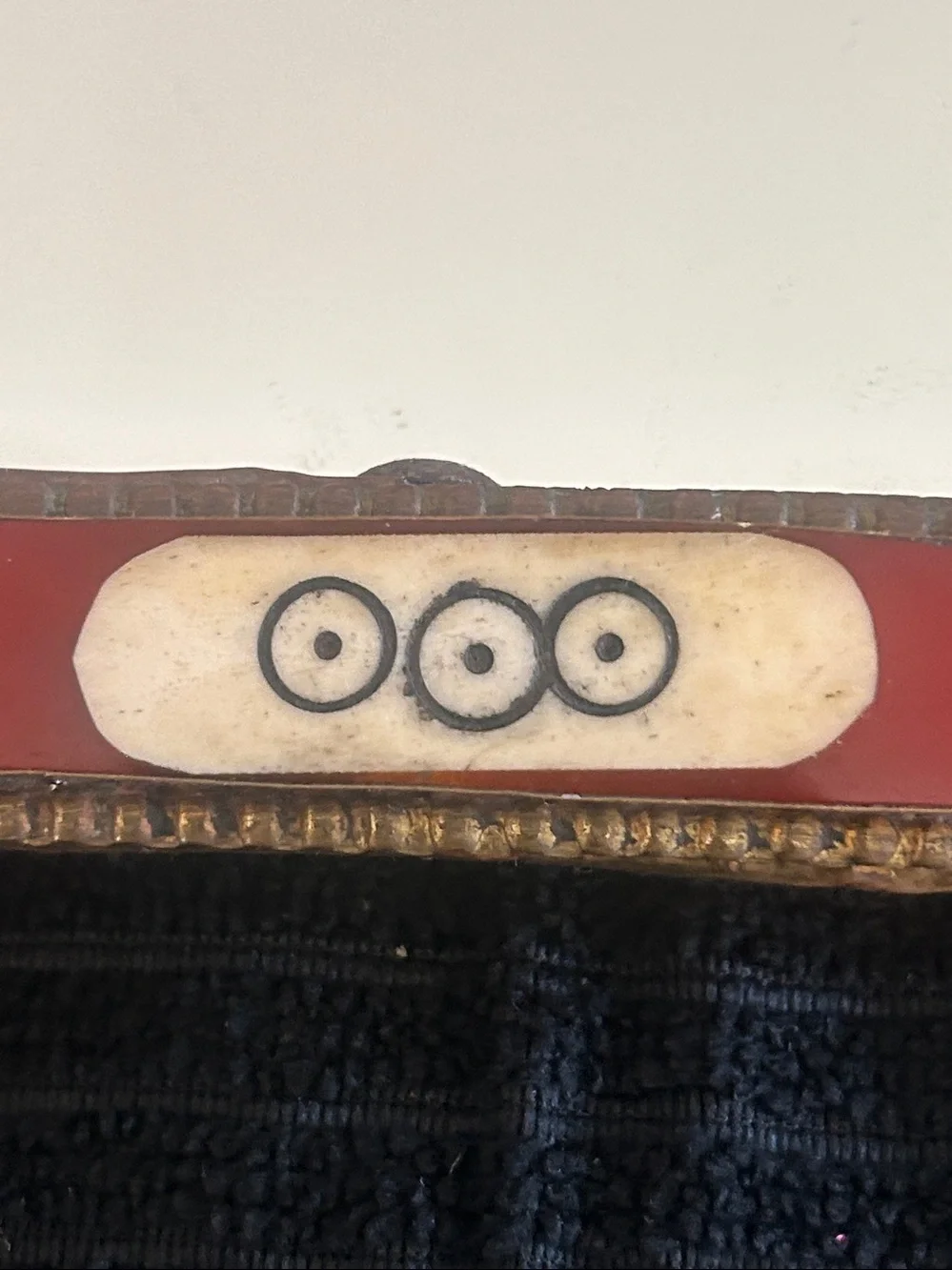 Handcrafted Red and Gold Decorative Wall Mirror
